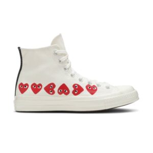 Comme des Garçons Play x Converse Chuck 70 Hi Top Multi Heart Sneakers 162972C