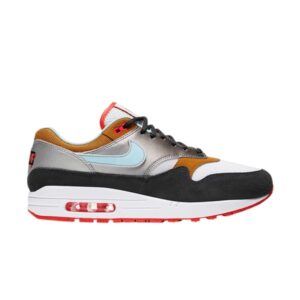 Nike Air Max 1 Graffiti Logo Sneakers White/Chutney/Dark Smoke Grey/Glacier Ice CZ8138 100