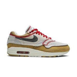 Nike Air Max 1 Inside Out Club Gold Black Club Gold/Black/Pure Platinum/Desert Sand/Sail/University Red 858876 713