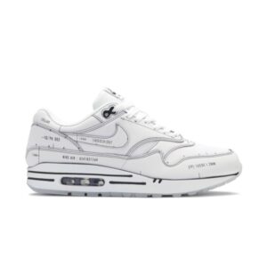 Nike Air Max 1 Tinker Schematic Sketch To Shelf – White White/White/Black CJ4286 100