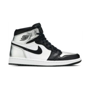 Wmns Air Jordan 1 Retro High OG Silver Toe Sneakers CD0461 001