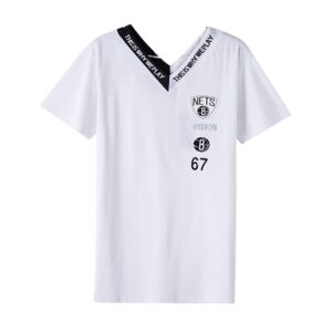 2018 NBA Brooklyn Nets #67 Black/White Tee black, white 195191