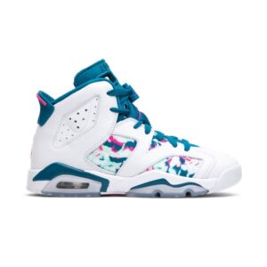 Air Jordan 6 Retro GS Green Abyss Sneakers White 543390 153