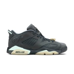 Air Jordan 6 Retro Low GS Mint Foam Sneakers Black 768878 015