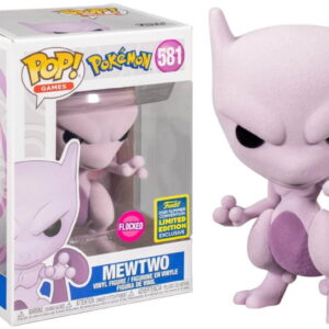 Collectible Funko Pop! Games Pokemon Mewtwo (Flocked) Summer Convention Exclusive Figure #581 Black 212593