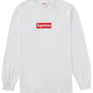 Supreme Box Logo L/S Tee White Black 212621