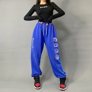 Sweatpants 2020 Hip-hop Style Sweatpants Blue blue XKK002