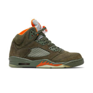 Air Jordan 5 Retro LS Olive Sneakers 314259 381