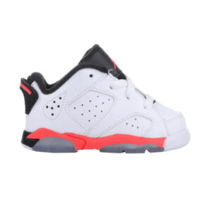 Air Jordan 6 Retro Low BT White Infrared Sneakers Red 768883 123