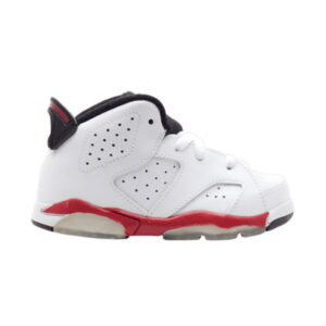 Air Jordan 6 Retro TD White Infrared Sneakers Cream 384667 102