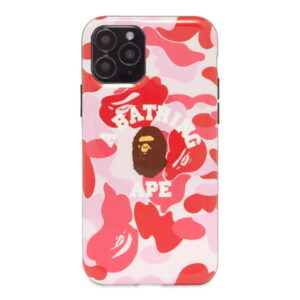 Protective case BAPE ABC Camo College iPhone 11 Pro Case Pink Tang 240824