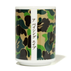 Mug BAPE ABC Camo Japanese Tea Cup Green Cream 243443