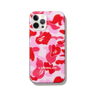 Protective case BAPE ABC Camo iPhone 12 PRO MAX Case Pink green 237711