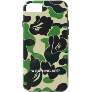 Protective case BAPE ABC Camo iPhone SE Case Green Blue 241019