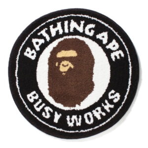 Rug BAPE Busy Works Rug Black White B BUWRBK