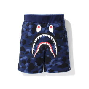 BAPE Color Camo Shark Sweat Shorts Navy blue 242245