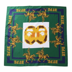 Scarf BAPE Double Ape Head Scarf Green green 240323