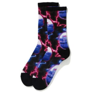 Sports socks BAPE Lightning Socks Black black 241055