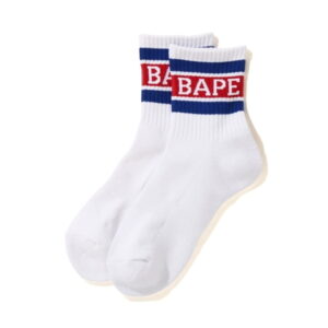 Sports socks BAPE Logo Ankle Socks Blue blue 244134