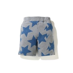 Sports shorts BAPE STA Pattern Sweat Shorts Gray/Blue gray-blue 243840