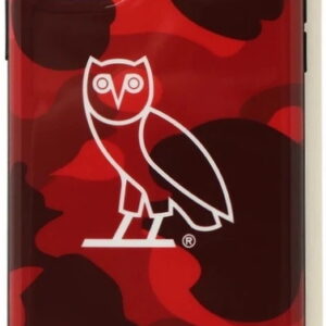 Protective Case BAPE x OVO Color Camo Iphone 11 Pro Case Red Black 239362