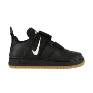 Nike Air Force 1 Utility GS Black White Gum AJ6601 003