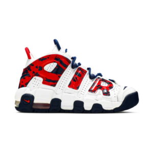 Nike Air More Uptempo GS Red Navy Camo CZ7885 100