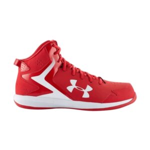 Under Armor Lockdown Mid Red Sneakers 1259016 601