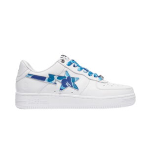 Sneakers A Bathing Ape Bapesta Low White ABC Camo Blue 1FWH201045X