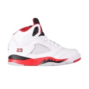 Air Jordan 5 Retro PS 2013 White Fire Red 440889 120