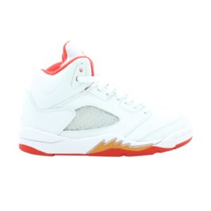 Air Jordan 5 Retro PS White Fire Red 135346 161