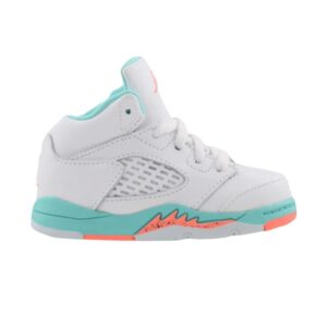 Air Jordan 5 Retro TD Light Aqua White 725172 100