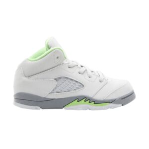 Air Jordan 5 Retro TD Silver Green Bean Sneakers 832019 031