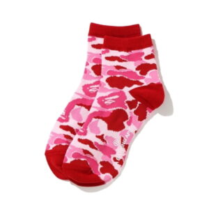 Sports socks BAPE ABC Camo Ankle Socks (SS20) Pink Cream 249978