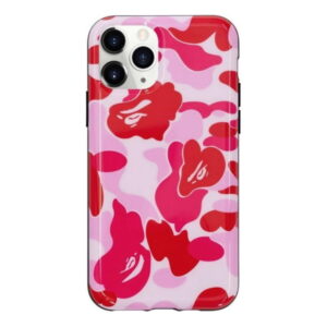 Protective case BAPE ABC Camo iPhone 11 Pro Case Pink Orange 250396