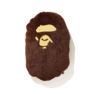 BAPE Ape Head Cushion Brown Brown 246862