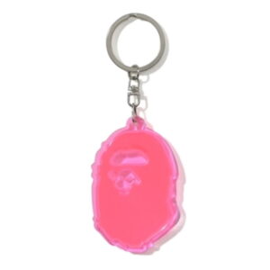 Keychain BAPE Ape Head Reflective Keychain Pink Pink 252251