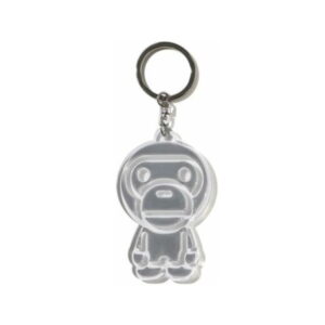 Keychain BAPE Baby Milo Reflective Keychain White Grey 249612