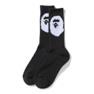 Sports socks BAPE Big Ape Head Socks Black Black 246866