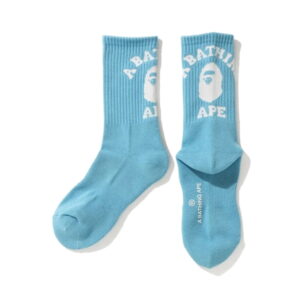 Sports socks BAPE College Socks Light Blue Grey 251576