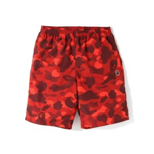 Sports shorts BAPE Color Camo Beach Shorts Red red 245835