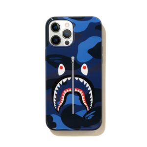 Protective case BAPE Color Camo Shark iPhone 12 Pro Max Case Navy Blue 250452