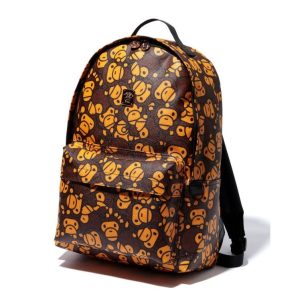 Backpack BAPE Daypack(m) All Baby Milo Pvc Brown Brown 250637