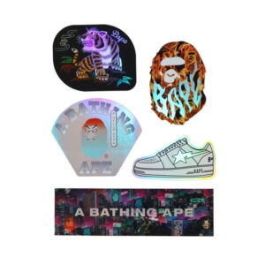 BAPE Neon Tokyo Stickers Multi Multi 251666