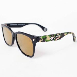 Sunglasses BAPE PARKAS0 Sunglasses Black/Camo White 249175