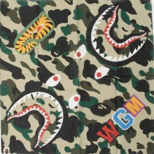 Bandana BAPE Shark Bandana Yellow Black 250651