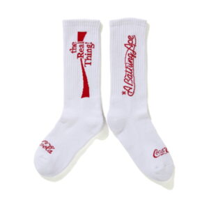 Sports socks BAPE x Coca Cola Socks White Cream 251581