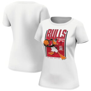 Chicago Bulls Fanatics Branded Space Jam Tune Squad Daffy Duck T-Shirt – Womens White 254144