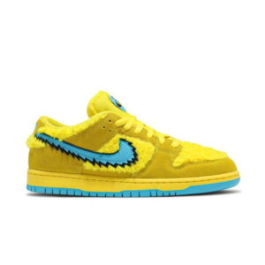 Grateful Dead x Nike Dunk Low SB Yellow Bear Sneakers Opti Yellow/Blue Fury CJ5378 700