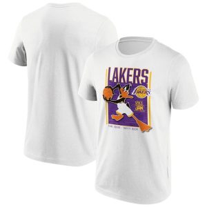 Los Angeles Lakers Fanatics Branded Space Jam Tune Squad Daffy Duck T-Shirt – Mens White 254121